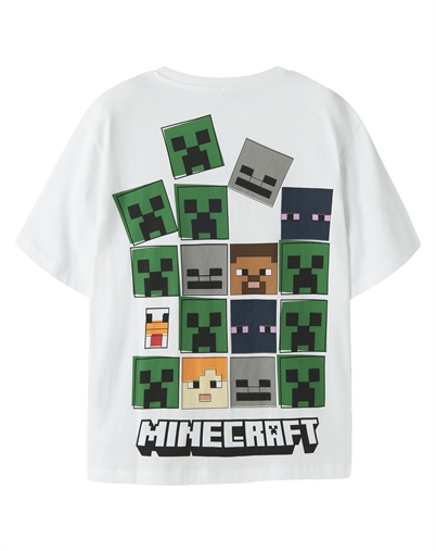 Name it - NKMJulio Minecraft T-shirt - Bright White